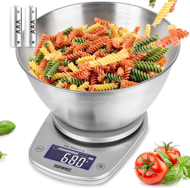 Duronic KS5000 SRSS Balance de cuisine Charge maximale 5 kg Précision à 1 g
