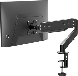 Pholiten Support Ecran PC Bras pour la Plupart des Écrans de 13 à 27 Pouces Capacité 6kg avec Rotation Inclinable et Pivotant Support de Bureau pour Écran à Ressort à gaz VESA 75/100 mm