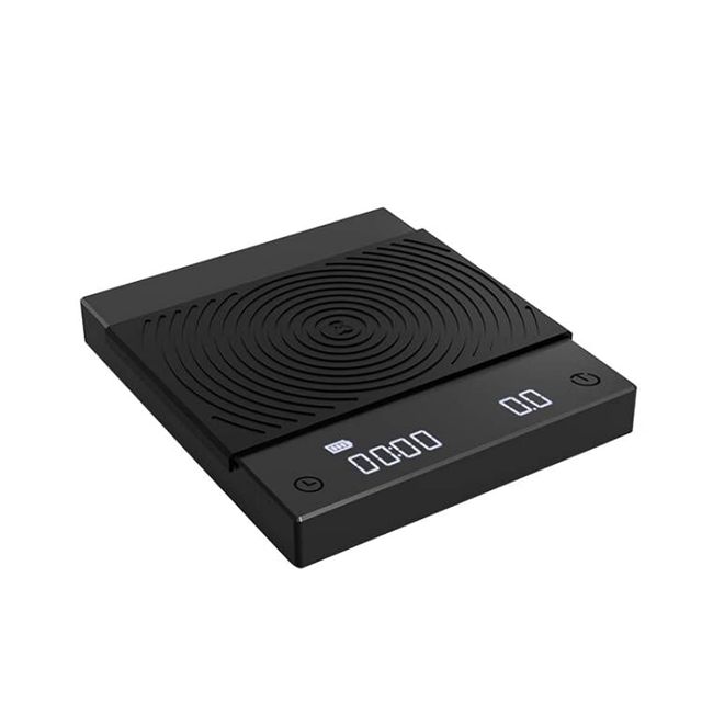 TIMEMORE Black Mirror Basic 2 Balance à café expresso/verseuse avec minuterie automatique et fonction de débit, 1600 mAh, précision de 2 kg/0,1 g, unités g/oz, balance numérique portable pour cuisine