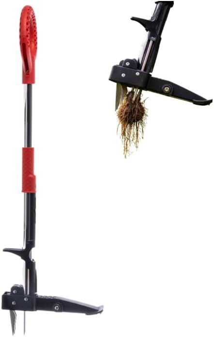 Venteo Desherbeur Manuel à Pédale en Kit | Outillage Jardin Professionnel | Outil Multifonction pour Extraction Racines Pissenlit | Entretien Gazon Sols Extérieurs Alternative aux Outils de Coupe