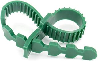 KINGLAKE 5 Pièces Attaches pour Tuteu Arbres 35CM, Attache Branches Vert, Caoutchouc Liens pour Attacher, Tuteur et Attache pour Arbre, pour Le Soutien Plantes