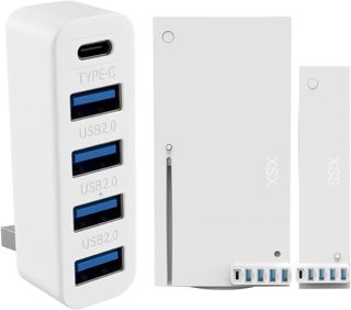 Hub USB 5 Ports pour Xbox Series X/S, USB Adaptateur d'extension