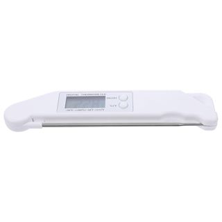PRETYZOOM Thermomètre à Gril Plier La Viande Griller De La Viande Jauge De Température Testeur De Viande Gadgets De Cuisine Thermomètre De Piscine Blanche Acier Inoxydable