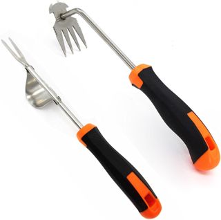 Désherbeur Manuel, 2 Pièces Arrache Pissenlit, Outil de Désherbage en Acier Inoxydable, Arrache Mauvaise Herbes, Désherbage Outil, Désherbage Rapide, Extracteur Mauvaises Herbes