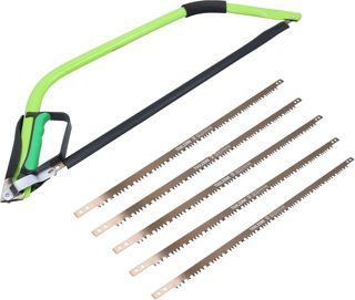 24" en bois de sciage Scie à archet de branches d'arbres-doigts + 6 lames