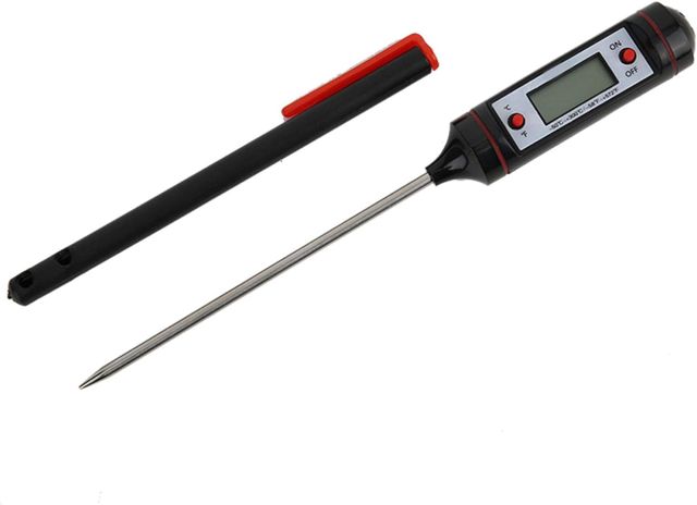 Jauge de température des aliments, sonde de thermomètre numérique en acier inoxydable WT-1 arrête automatiquement le testeur de jauge de température de viande de barbecue de cuisine électronique