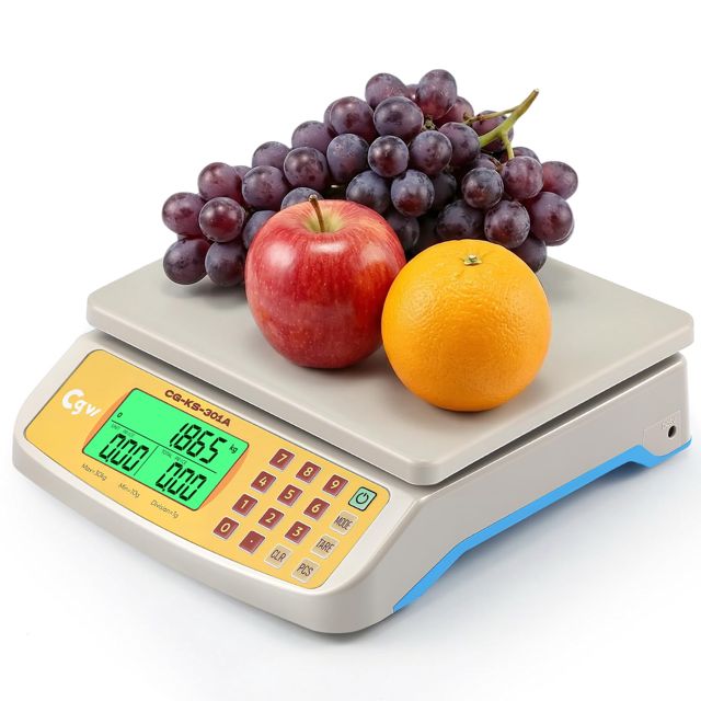 CGOLDENWALL 30kg/1g Balance Cuisine Numérique - KG/LB/OZ, Comptage & Tare