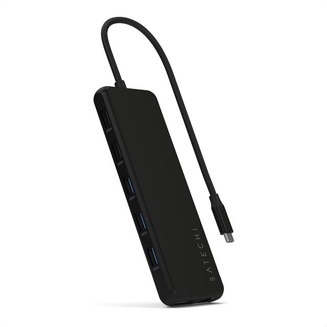 SATECHI Adaptateur Multiport USB C 13-en-1, Triple Écran, Double HDMI 4K