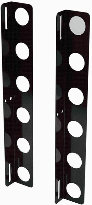 Porte-outils paysager en acier noir pour camion, remorque, pelle et râteau, support mural pour outils de jardin, 59 x 6 x 6 cm