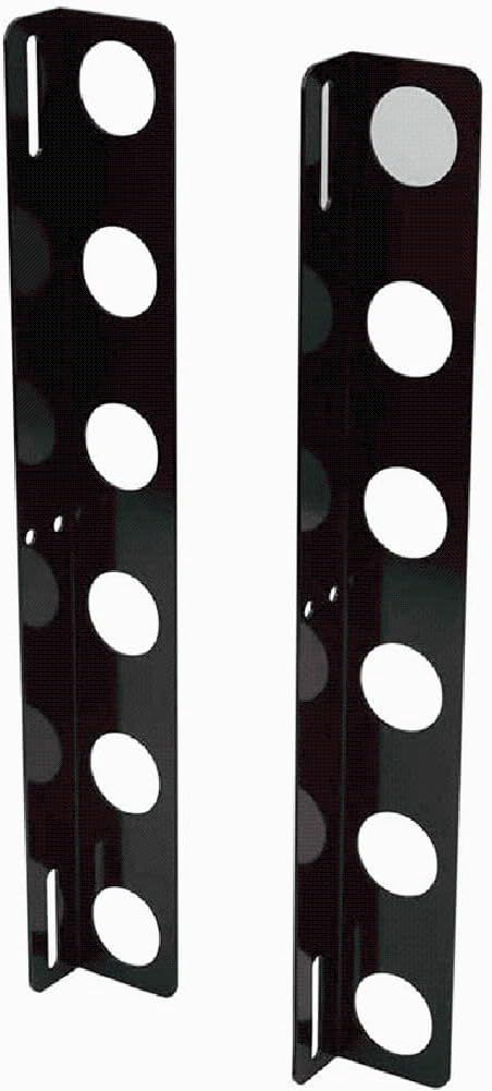 Porte-outils paysager en acier noir pour camion, remorque, pelle et râteau, support mural pour outils de jardin, 59 x 6 x 6 cm