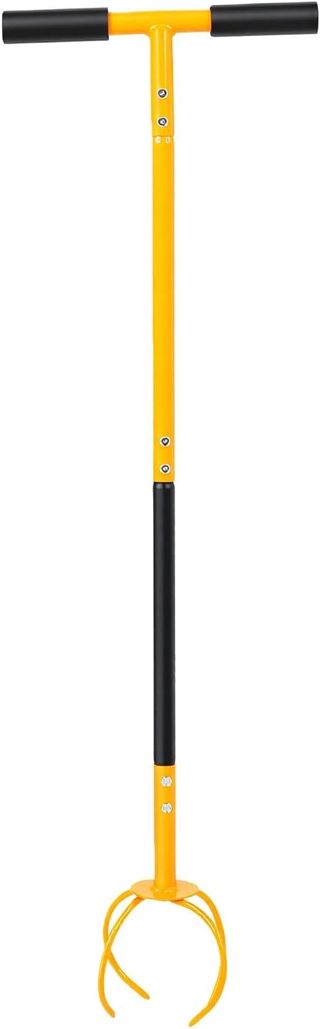 Aramox Manuel Motobineuse, Manche Long de 38,2 Pouces, Dents Courbes