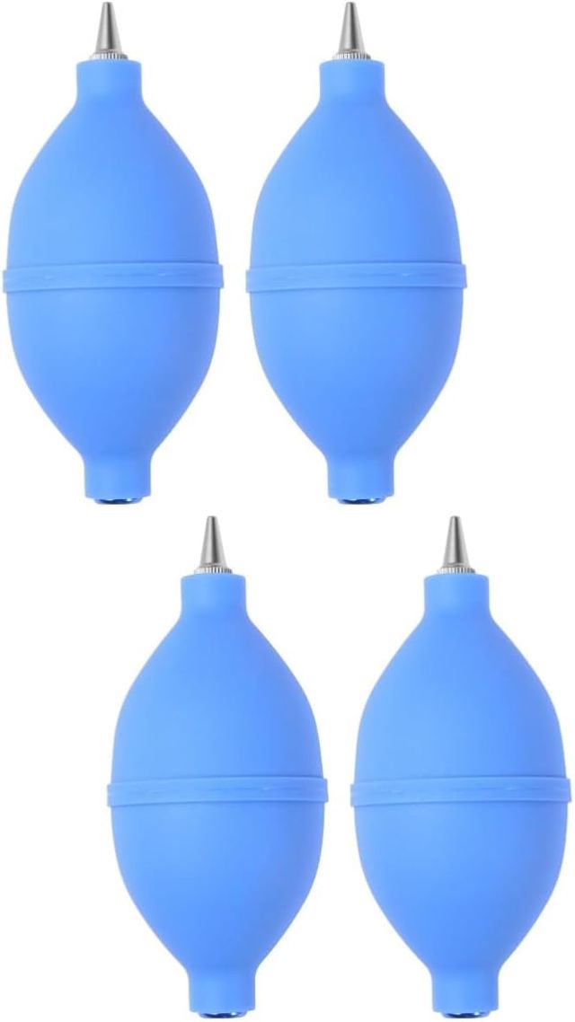 4 pièces Souffleur de Poussière en Silicone Bleu 12x5x5cm pour ordinateur
