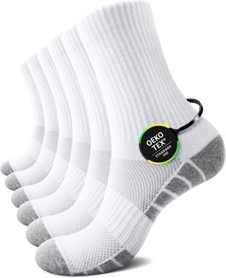 Chaussettes Homme Femme Coton Chaussettes de Sport Éponge (Lot de 6)