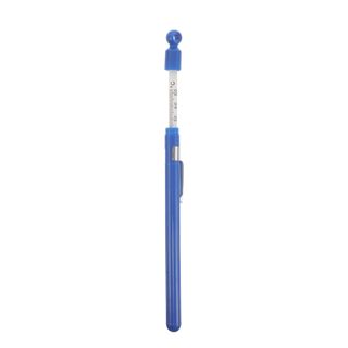 MAGICLULU Thermomètre Cuisine en Verre avec Boîtier, Lecture Facile, Mesure Instantanée Température des Liquides, Thermomètre pour Vin et Brassage Maison, Outil Précis pour Vinification
