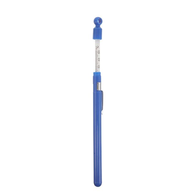MAGICLULU Thermomètre Cuisine en Verre avec Boîtier, Lecture Facile, Mesure Instantanée Température des Liquides, Thermomètre pour Vin et Brassage Maison, Outil Précis pour Vinification