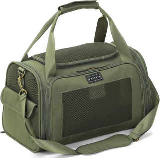 Petsfit Sac Transport Chat et Chien - Sac de Transport pour Chat/Chien avec Coussin Extensible, Caisse de Transport Chat Transpirable pour Voyage - Haute Qualité, Taille S (Noir)