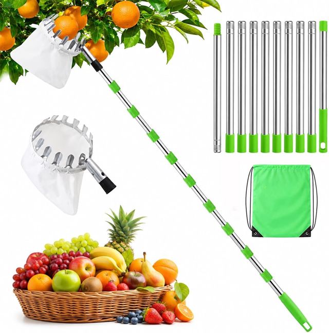 4M Cueilleuse à fruits avec manche télescopique
