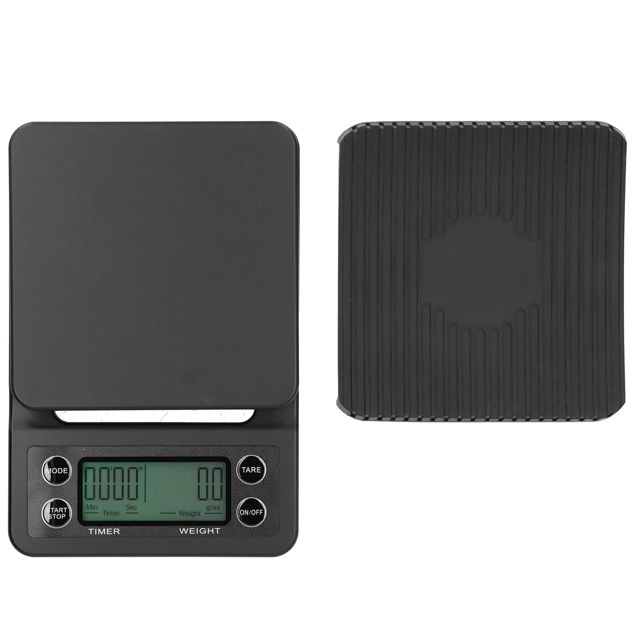Balance de cuisine numérique multifonction 3 kg/0,1 g avec minuterie – Écran LCD, plastique ABS, 5 unités, pour la cuisine, le café et la pâtisserie