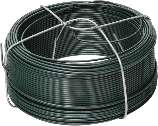 WERKA PRO Fil de Fer Plastifié avec Support Ø 1,4 mm 50 m Vert
