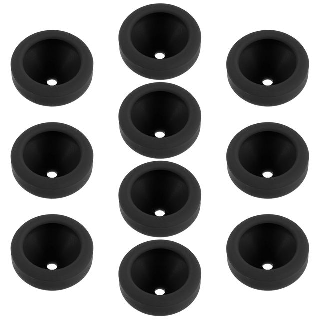 Alipis 10 Pièces Housses de Protection en Silicone Noir pour Thermomètre Alimentaire 3,8 Mm, Étanches, Résistantes Chaleur, Anti-poussière, Cuisine et Barbecue