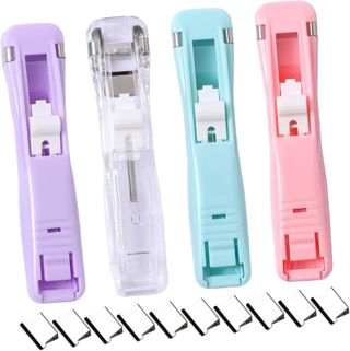 Clip de Reliure Portable sans Perforation 1 Set ABS Métal, Rentrée Scolaire