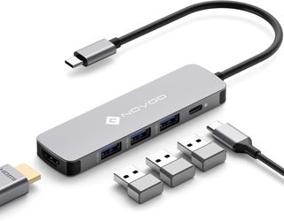 NOVOO Hub USB C HDMI 4K@60Hz,8-en-1 Adaptateur USB C vers Ethernet Gigabit
