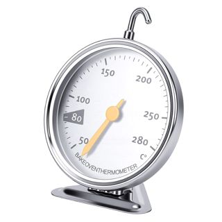 Naroote Thermomètre de Four Thermomètre de Cuisson en Acier Inoxydable 122 ° F à 536 ° F Grand Cadran Affichage Mécanique Base Large et Crochet pour la Cuisson en Cuisine, le Rôtissage