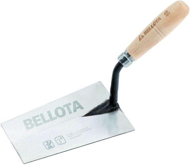 Bellota 5844-C - Truelle Forgée Nord avec Manche en Bois de hêtre pour Travaux de Maçonnerie et de Carrelage, Dimensions 170 x 117 x 325 mm