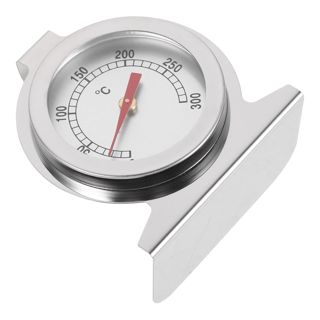 Toyvian Thermomètre de Four en Acier Inoxydable 0-300 °c, Cadran Analogique à Lecture Instantanée, Thermomètre Alimentaire pour Cuisson Four Intérieur et Gaz, Ustensile Cuisine Compact