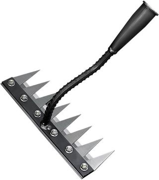 Desherbeur Manuel 8 Dents Rateau Désherbage Portable Râteau Jardin