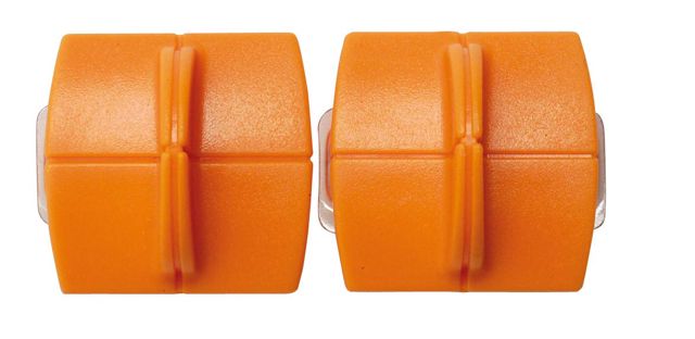 Fiskars Lames TripleTrack titanium originales pour massicots, 2 unités, Coupe droite, High Profile Titanium, Orange, 1004677