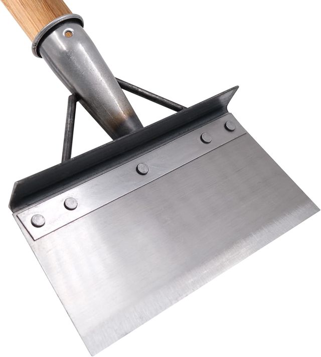 Pelle Jardinage, Pelle de Nettoyage Multifonctionnelle en Acier Inoxydable, Outillage de Jardin pour Mauvaises Herbes et Mousse, Outil de Désherbage de Ferme