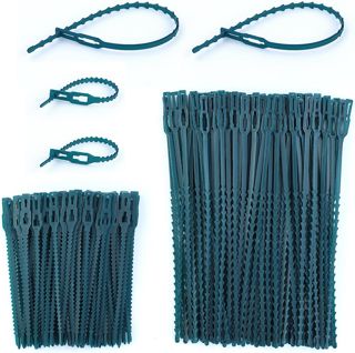 220pcs Liant végétal en Plastique Vert，stabiliser Les Plantes - 2 Tailles - pour Plantes de Jardin