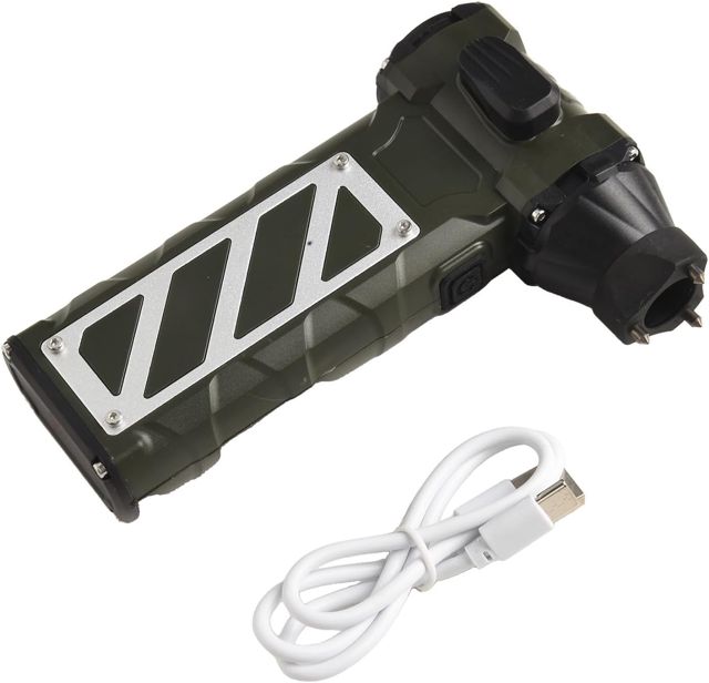 DAZZLEEX Ventilateur turbo 110 000 tr/min pour nettoyage de clavier de voiture, bureau, dépoussiérage portable avec protection contre la surchauffe, vert (vert)