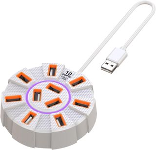Multiport USB Hub, USB 3.0 Hub, High-Speed USB Hub, 10 Port USB Hub, USB Splitter 10 Ports, USB 3.0 Card Reader, 5GBps USB Hub, 4K USB Hub, Hub pour ordinateur portable, USB Devices Hub
