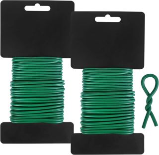 Tenn Well 3,5 mm Fil de Serrage pour Jardin, 16M Vert Fil Torsadé