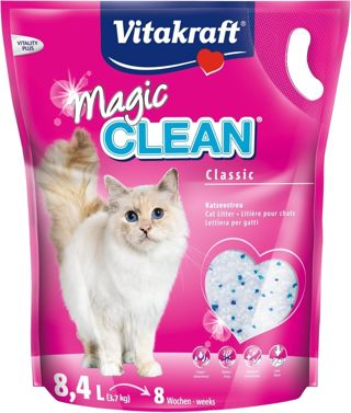 Vitakraft Magic Clean Classic, litière chat, non agglomérante (1x 8,4l)