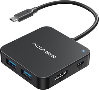 6-in-1 USB-C Hub, 4K HDMI Adapter, 100W PD Charging, 3X USB 3.0(0.49ft)