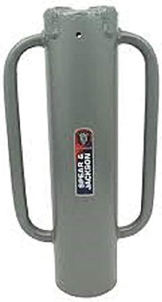 Spear & Jackson – Enfonce-pieux manuel – Guidage précis poteaux jusqu’à Ø 15,5 cm – Acier carbone – Poignées larges – Longueur 70 cm