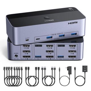 UGREEN Switch KVM HDMI+DP 2 Entrées 3 Sorties 8K 60Hz pour 2 Affichage
