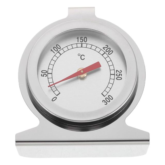 Toyvian Thermomètre de Four en Acier Inoxydable 0-300 °c à Cadran Large, Outil de Mesure de Température Précis pour Cuisson et Pâtisserie, Accessoire Cuisine Compact et Solide