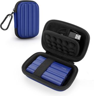 YINKE Étui Housse pour Samsung T7 Shield/ T9 / T7 / T7 Touch Disque SSD Externe Portable 1 to 2To 500Go USB 3.2, Pochette de Protection Rangement de Voyage à Coque Rigide en EVA (Nero)