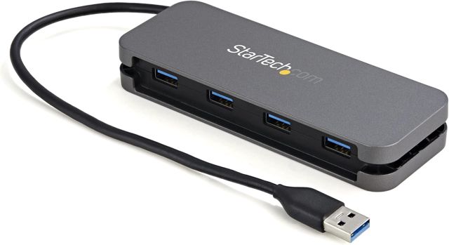 StarTech Hub USB-A 4 Ports 5Gbps, Bus, Câble 28cm (HB30AM4AB)