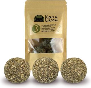 3 Boules d'herbe à Chat KaraLuna I Jouets à Base d'herbe à Chat séchée et pressée 100% Naturelle I Jouets pour Chats Jouets pour Chats Boules d'herbe à Chat activité Chat Balle ludique Chats
