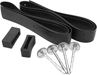 Lot de 2 Attaches d'arbre Robustes 90 x 3,8 cm - Sangles de Support réglables pour Arbres et arbustes - Parfaites pour Une Utilisation dans Le Jardin et Les projets d'aménagement paysager