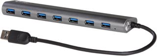 i-tec USB 3.0 7-Port Métal Charging USB HUB, avec l’Adaptateur Secteur 7x USB 3.0 ports pour Windows MacOS Linux