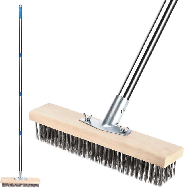 Balai Métallique Robuste avec Manche Télescopique (160cm)