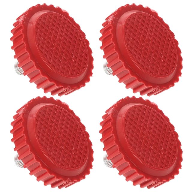 VICASKY Lot de 4 set de set de Pieds de Remplacement pour Balance Électronique en Plastique Rouge, Pieds Réglables Vis, Compatibilité et Performance Stable Cuisine