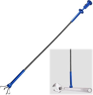 Outil de Ramassage Magnétique Ramasseur 4 Girffes, Pliable Souple avec Bulles LED, Pinces à Griffes Flexibles pour Travailler dans des espaces restreints Nettoyage