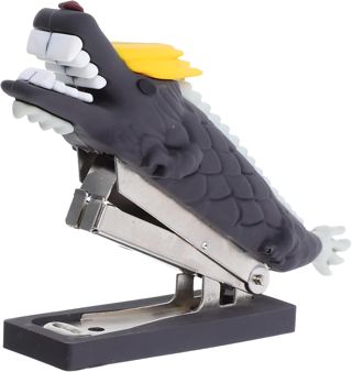 Mini Agrafeuse Dragon Noire en Acier Inoxydable pour Papiers